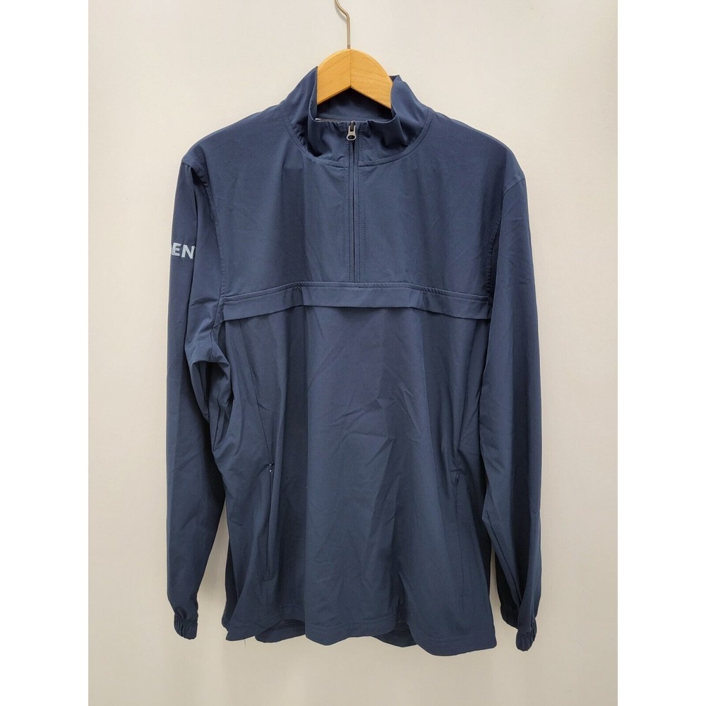 Under Armour 1/4 Zip Golf Jacket‎ Mens M Blue Windbreaker Pullover Loose Moen
